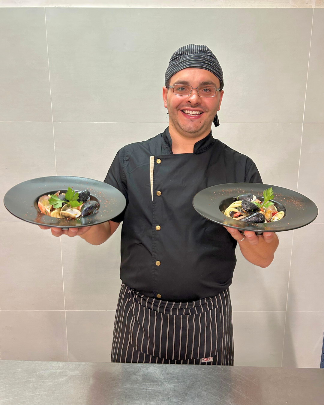 Chef Loris al lavoro - Ristorante Alcide Poggibonsi